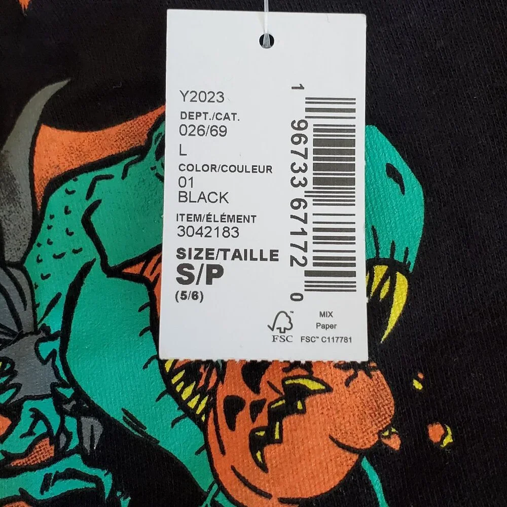Halloween Gift Bag for Boys Dinosaur Tee Size 5/6 Other Goodies Trick or Treat